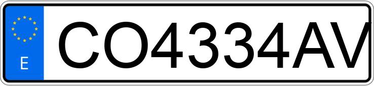 Numer rejestracyjny CO4334AV posiada VOLKSWAGEN PASSAT