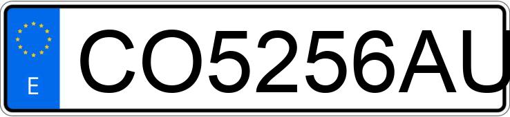 Numer rejestracyjny CO5256AU posiada CITROEN XSARA