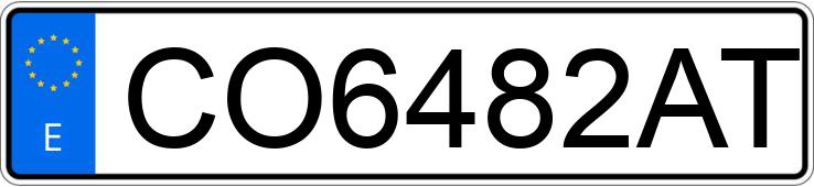 Numer rejestracyjny CO6482AT posiada DAEWOO LANOS