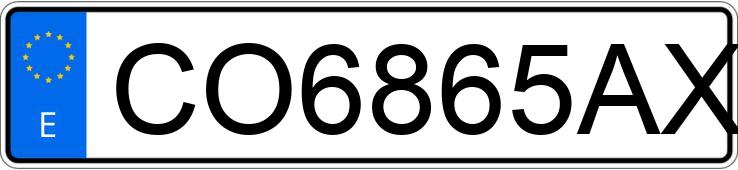 Numer rejestracyjny CO6865AX posiada OPEL CORSA Numer rejestracyjny CO6865AX posiada OPEL CORSA