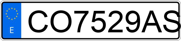 Numer rejestracyjny CO7529AS posiada OPEL ASTRA