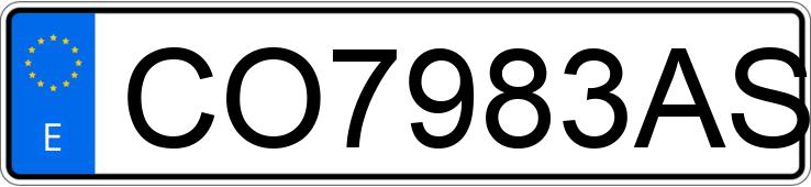 Numer rejestracyjny CO7983AS posiada SEAT CORDOBA Numer rejestracyjny CO7983AS posiada SEAT CORDOBA