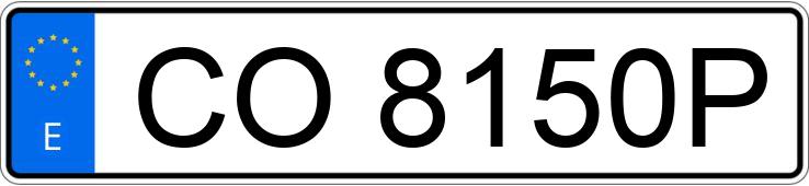 Numer rejestracyjny CO8150P posiada BMW SERIE 3