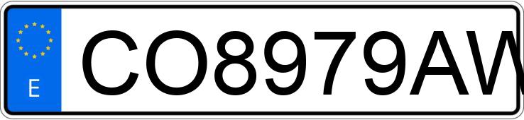 Numer rejestracyjny CO8979AW posiada BMW SERIE 3