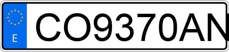 Numer rejestracyjny CO9370AN posiada SEAT TOLEDO