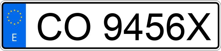 Numer rejestracyjny CO9456X posiada RENAULT 4 Numer rejestracyjny CO9456X posiada RENAULT 4