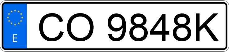 Numer rejestracyjny CO9848K posiada renault 6