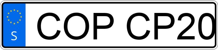 Numer rejestracyjny COPCP20 posiada  