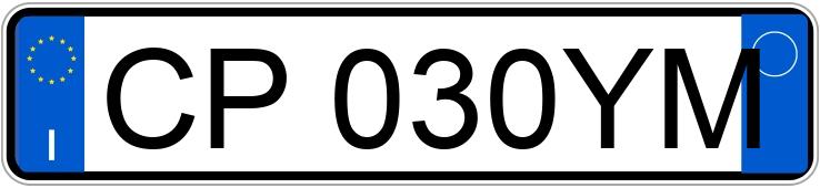 Numer rejestracyjny CP030YM posiada FIAT Panda 2a serie