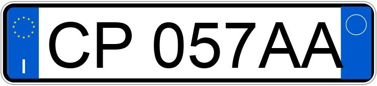 Numer rejestracyjny CP057AA posiada FIAT Punto 3a serie Numer rejestracyjny CP057AA posiada FIAT Punto 3a serie