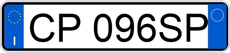 Registreringsnummeret CP096SP har Fiat Punto