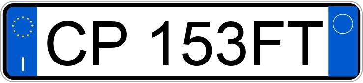 Numer rejestracyjny CP153FT posiada FIAT Seicento