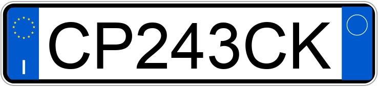 Numer rejestracyjny CP243CK posiada FIAT Punto 3a serie