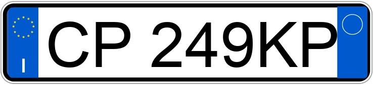 Numer rejestracyjny CP249KP posiada MERCEDES Classe E
