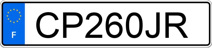 Numer rejestracyjny CP260JR posiada TOYOTA VERSO