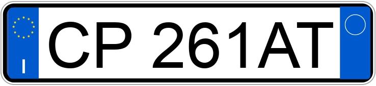 Numer rejestracyjny CP261AT posiada TOYOTA Yaris