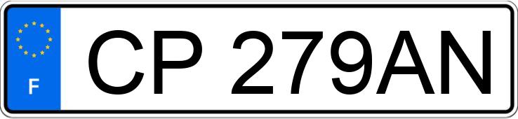 Numer rejestracyjny CP279AN posiada PEUGEOT 206