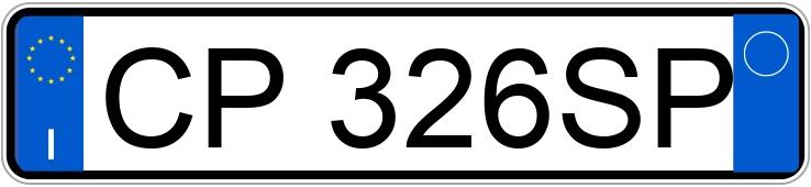 Numer rejestracyjny CP326SP posiada AUDI A2