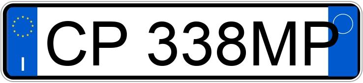 Numer rejestracyjny CP338MP posiada MINI Mini 2a serie