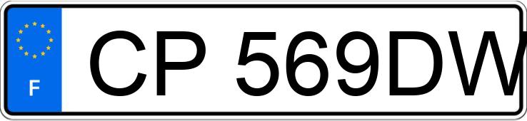 Numer rejestracyjny CP569DW posiada FERRARI ROMA V8 620