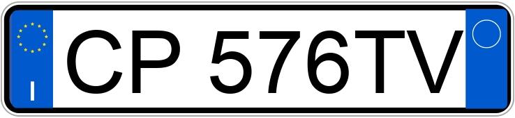 Numer rejestracyjny CP576TV posiada MAZDA Mazda6 1a serie