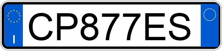 Numer rejestracyjny CP877ES posiada PEUGEOT 206