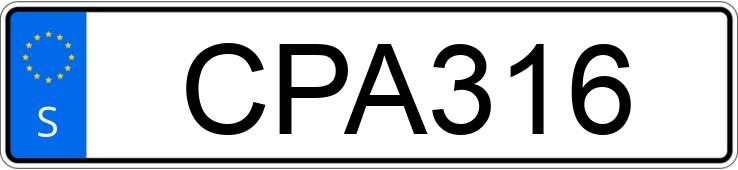 Numer rejestracyjny CPA316 posiada Mercedes-Benz E320T4M