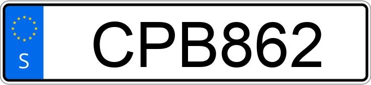 Numer rejestracyjny CPB862 posiada Porsche Boxter