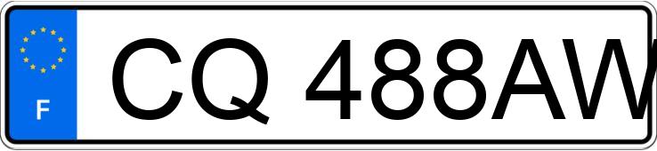 Numer rejestracyjny CQ488AW posiada RENAULT MASTER III