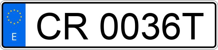 Numer rejestracyjny CR0036T posiada PEUGEOT 306