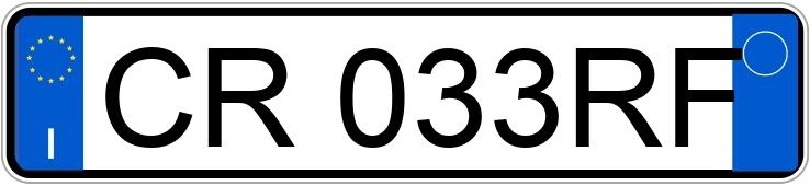 Numer rejestracyjny CR033RF posiada VOLKSWAGEN Golf 5a serie Golf 1.9 TDI 5P Sportline Ltd.Edition (77 kw)