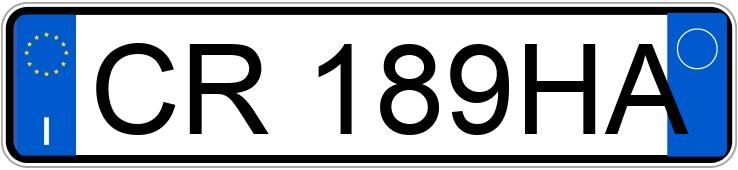 Numer rejestracyjny CR189HA posiada FIAT Punto 3a serie Numer rejestracyjny CR189HA posiada FIAT Punto 3a serie