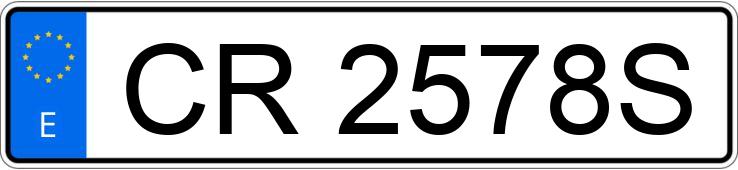 Numer rejestracyjny CR2578S posiada ROVER 216