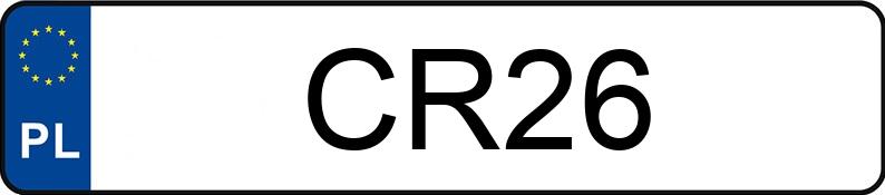 Numer rejestracyjny CR 26 posiada LINCOLN TOWN CAR - CR26 Numer rejestracyjny CR 26 posiada LINCOLN TOWN CAR - CR26