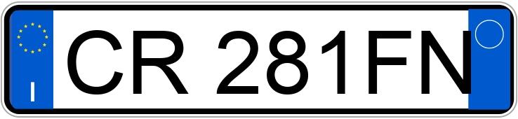 Numer rejestracyjny CR281FN posiada VOLKSWAGEN Golf 5a serie