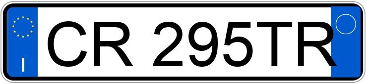 Numer rejestracyjny CR295TR posiada BMW Serie 1