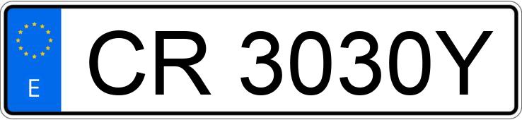 Numer rejestracyjny CR3030Y posiada MERCEDES O 404 RH 380