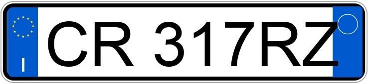 Numer rejestracyjny CR317RZ posiada BMW Serie 1 118d cat 5P Futura (90 kw)