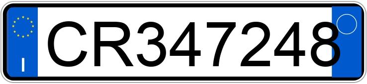 Numer rejestracyjny CR347248 posiada AUTOBIANCHI A112