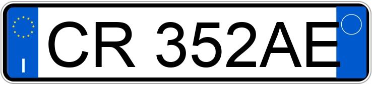 Numer rejestracyjny CR352AE posiada FIAT Punto 3a serie