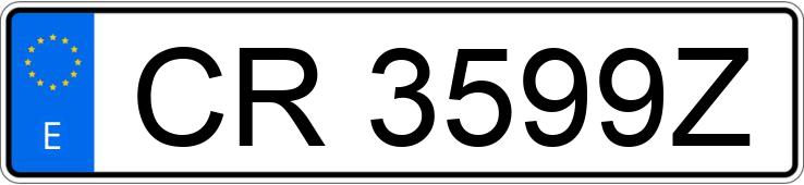 Numer rejestracyjny CR3599Z posiada AUDI A4