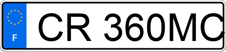 Numer rejestracyjny CR360MC posiada PEUGEOT 207