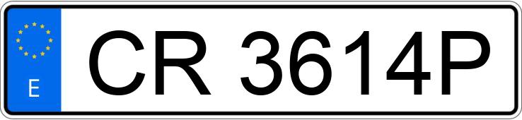 Numer rejestracyjny CR3614P posiada VOLKSWAGEN POLO