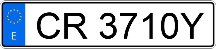 Numer rejestracyjny CR3710Y posiada PEUGEOT 405 1.4