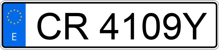 Numer rejestracyjny CR4109Y posiada NISSAN G 1N1L20Q Numer rejestracyjny CR4109Y posiada NISSAN G 1N1L20Q
