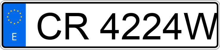 Numer rejestracyjny CR4224W posiada VOLKSWAGEN POLO Numer rejestracyjny CR4224W posiada VOLKSWAGEN POLO