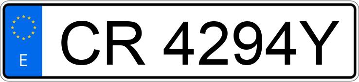Numer rejestracyjny CR4294Y posiada VOLKSWAGEN TRANSPORTER 1.9TD FURGON C RED EURO Numer rejestracyjny CR4294Y posiada VOLKSWAGEN TRANSPORTER 1.9TD FURGON C RED EURO
