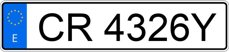 Numer rejestracyjny CR4326Y posiada RENAULT KANGOO EXPRESS RL 1.9 D (65) Numer rejestracyjny CR4326Y posiada RENAULT KANGOO EXPRESS RL 1.9 D (65)