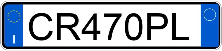 Numer rejestracyjny CR470PL posiada RENAULT Kangoo 2a serie