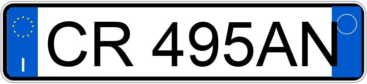 Numer rejestracyjny CR495AN posiada VOLKSWAGEN Golf 5a serie